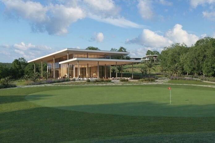 Fazenda do Lago, Grupo CRP. Ilustração Campo de Golf.