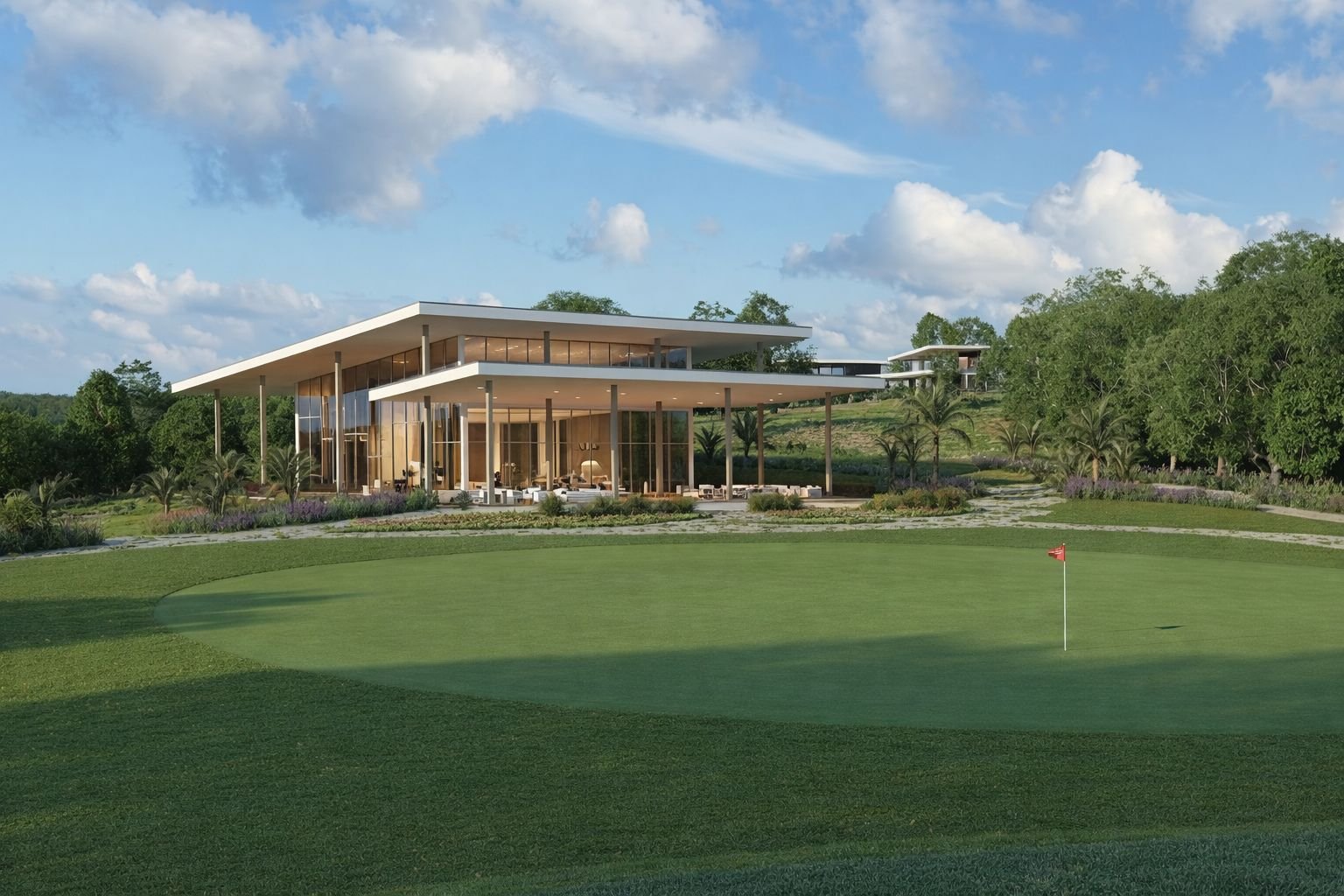 Fazenda do Lago, Grupo CRP. Ilustração Campo de Golf.