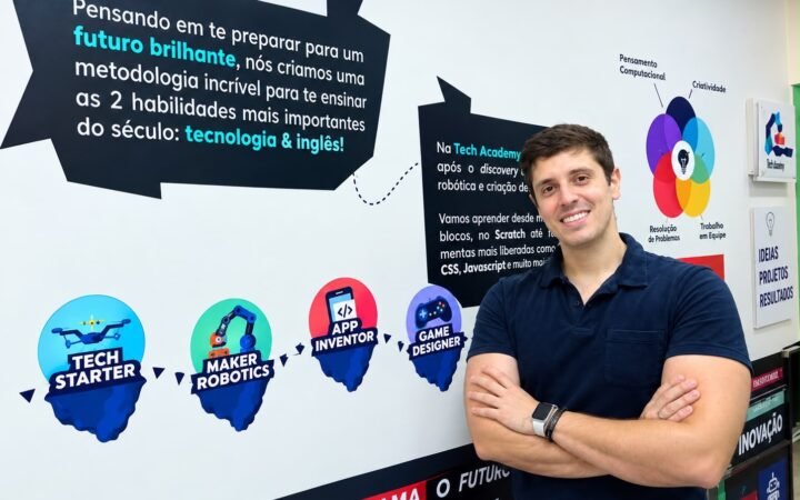 João Aleixo é fundador da The Future School, escola de tecnologia e robótica criada em São José do Rio Preto, no interior de São Paulo.